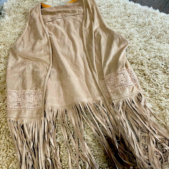 Velvet cream vest - Picture 1 of 2